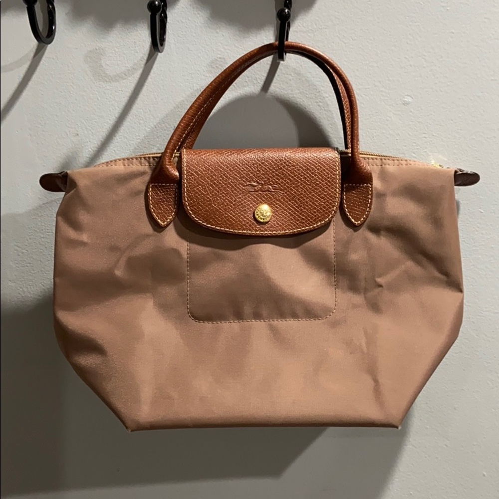 Longchamp Le Pliage Small Nylon Short Handle Tote